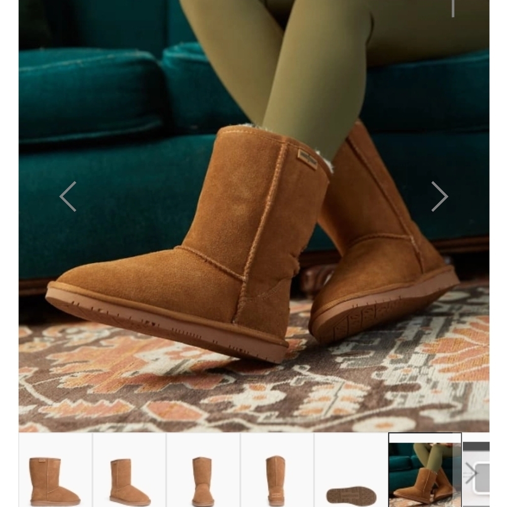 Minnetonka Chestnut Suede Winter Boots